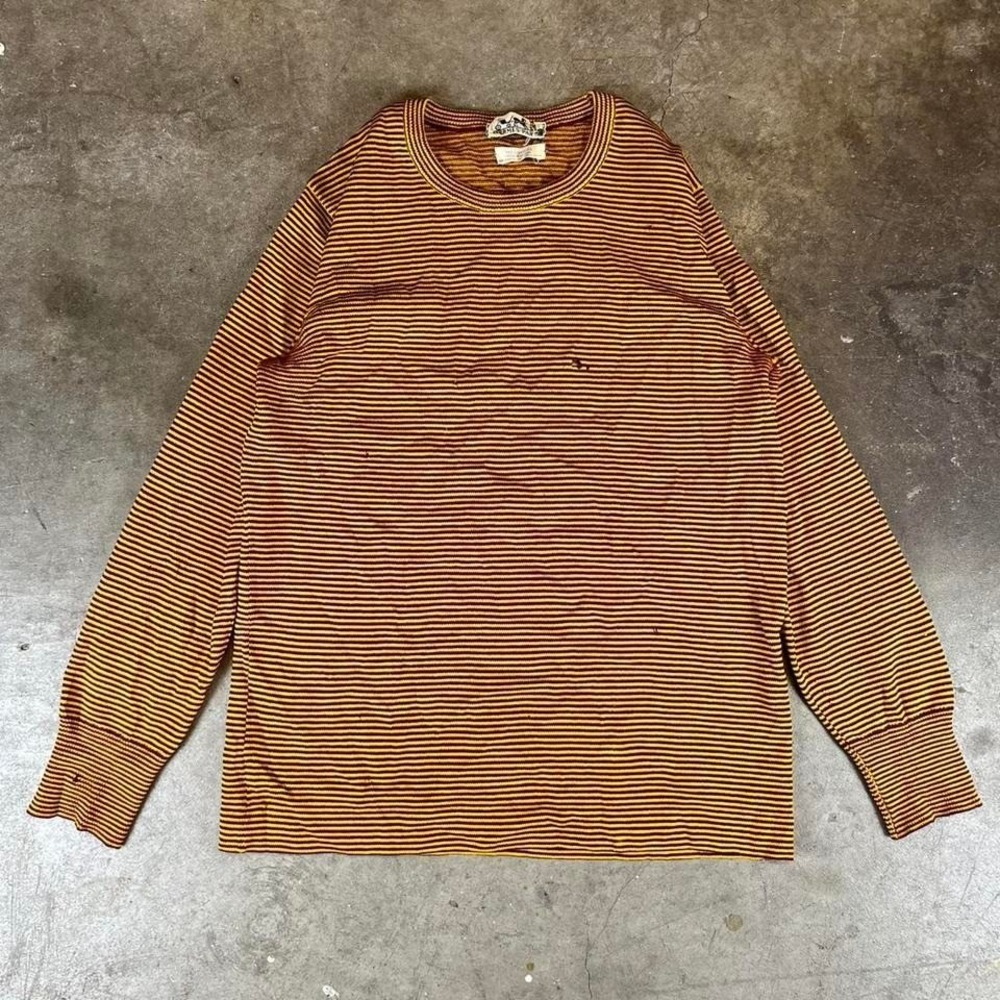 Vintage 70s Hermès wool short-sleeve knit shirt Size women's XS/S